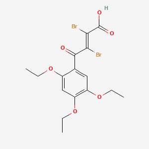 2,3-Dibromo-4-oxo-4-(2,4,5-triethoxyphenyl)but-2-enoic acid