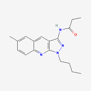 N-(1-butyl-6-methyl-1H-pyrazolo[3,4-b]quinolin-3-yl)propionamide