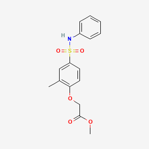 methyl 2-[4-(benzylsulfamoyl)-2-methylphenoxy]acetate