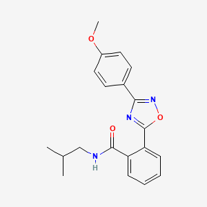 N-isobutyl-2-(3-(4-methoxyphenyl)-1,2,4-oxadiazol-5-yl)benzamide