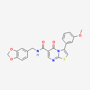 N-(2,3-dihydro-1,4-benzodioxin-6-yl)-3-(3-methoxyphenyl)-5-oxo-5H-[1,3]thiazolo[3,2-a]pyrimidine-6-carboxamide