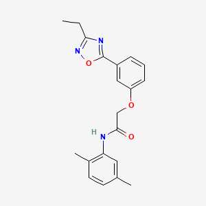 molecular formula C20H21N3O3 B7702088 N-(2,5-dimethylphenyl)-2-(3-(3-ethyl-1,2,4-oxadiazol-5-yl)phenoxy)acetamide 