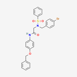 2-{N-[(4-bromophenyl)methyl]benzenesulfonamido}-N-(2,4-dimethylphenyl)acetamide