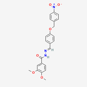 3,4-dimethoxy-N'-[(Z)-(3-methoxy-4-propoxyphenyl)methylidene]benzohydrazide