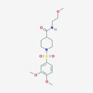 1-(3,4-dimethoxybenzenesulfonyl)-N-(4-ethylphenyl)piperidine-4-carboxamide