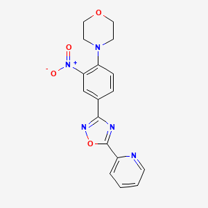 4-(2-nitro-4-(5-(pyridin-2-yl)-1,2,4-oxadiazol-3-yl)phenyl)morpholine