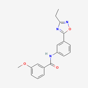 N-(3-(3-ethyl-1,2,4-oxadiazol-5-yl)phenyl)-3-methoxybenzamide