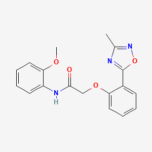 N-(2-methoxyphenyl)-2-(2-(3-methyl-1,2,4-oxadiazol-5-yl)phenoxy)acetamide