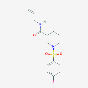 N-allyl-1-((4-fluorophenyl)sulfonyl)piperidine-3-carboxamide