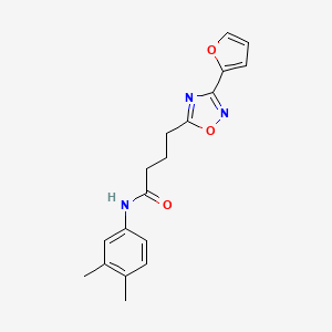 N-(3,4-dimethylphenyl)-4-(3-(furan-2-yl)-1,2,4-oxadiazol-5-yl)butanamide