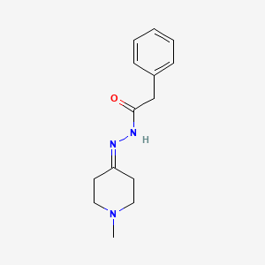 molecular formula C14H19N3O B7702576 N'-[(E)-{4-[(naphthalen-2-yl)methoxy]phenyl}methylidene]-2-phenylacetohydrazide 