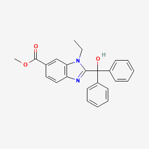 molecular formula C24H22N2O3 B7702655 Methyl 1-ethyl-2-(hydroxydiphenylmethyl)-1H-benzo[d]imidazole-6-carboxylate CAS No. 1824636-74-9