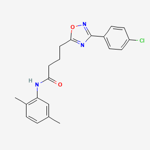 4-(3-(4-chlorophenyl)-1,2,4-oxadiazol-5-yl)-N-(2,5-dimethylphenyl)butanamide