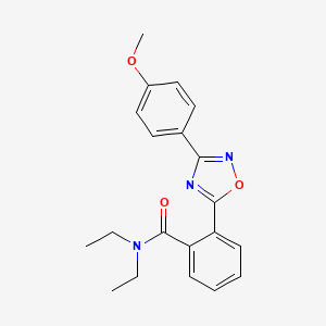 N,N-diethyl-2-(3-(4-methoxyphenyl)-1,2,4-oxadiazol-5-yl)benzamide