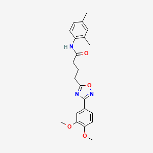 4-(3-(3,4-dimethoxyphenyl)-1,2,4-oxadiazol-5-yl)-N-(2,4-dimethylphenyl)butanamide