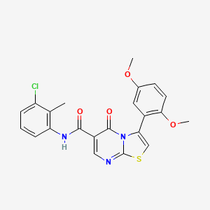 3-(2,5-dimethoxyphenyl)-N-(2-ethyl-6-methylphenyl)-5-oxo-5H-[1,3]thiazolo[3,2-a]pyrimidine-6-carboxamide