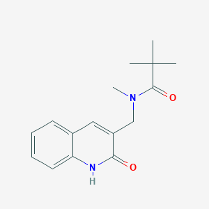 N-((2-hydroxyquinolin-3-yl)methyl)-N-methylpivalamide