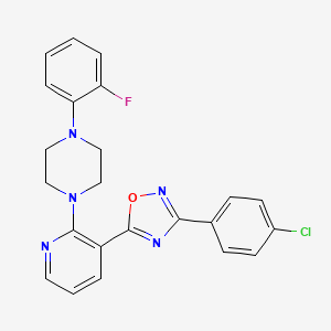 3-(4-chlorophenyl)-5-(2-(4-(2-fluorophenyl)piperazin-1-yl)pyridin-3-yl)-1,2,4-oxadiazole