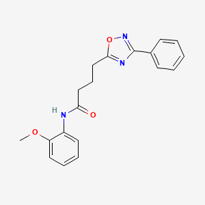 N-(2-methoxyphenyl)-4-(3-phenyl-1,2,4-oxadiazol-5-yl)butanamide