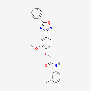 2-(2-methoxy-4-(5-phenyl-1,2,4-oxadiazol-3-yl)phenoxy)-N-(m-tolyl)acetamide