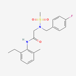 2-{N-[(4-fluorophenyl)methyl]methanesulfonamido}-N-[(pyridin-4-yl)methyl]acetamide