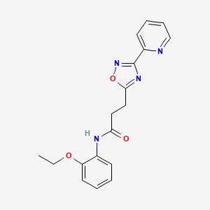 N-(2-ethoxyphenyl)-3-(3-(pyridin-2-yl)-1,2,4-oxadiazol-5-yl)propanamide