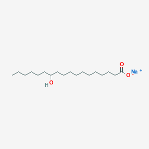 molecular formula C18H35NaO3 B077029 十二羟基十八烷酸钠 CAS No. 13329-67-4