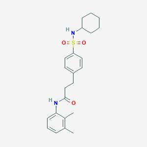 3-(4-(N-cyclohexylsulfamoyl)phenyl)-N-(2,3-dimethylphenyl)propanamide