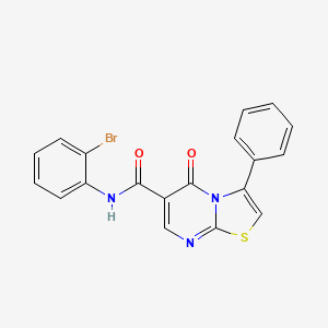 N-[3-(morpholin-4-yl)propyl]-5-oxo-3-phenyl-5H-[1,3]thiazolo[3,2-a]pyrimidine-6-carboxamide