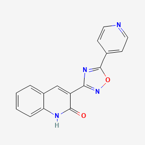 3-(5-(pyridin-4-yl)-1,2,4-oxadiazol-3-yl)quinolin-2-ol