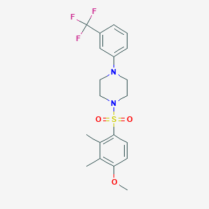 1-((4-methoxy-2,3-dimethylphenyl)sulfonyl)-4-(3-(trifluoromethyl)phenyl)piperazine