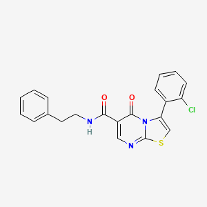 N-(3,5-dimethylphenyl)-3-(4-fluorophenyl)-5-oxo-5H-[1,3]thiazolo[3,2-a]pyrimidine-6-carboxamide