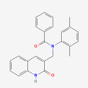 N-(2,5-dimethylphenyl)-N-((2-hydroxyquinolin-3-yl)methyl)benzamide