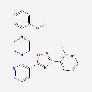 5-(2-(4-(2-methoxyphenyl)piperazin-1-yl)pyridin-3-yl)-3-(o-tolyl)-1,2,4-oxadiazole