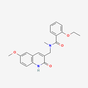 2-ethoxy-N-((2-hydroxy-6-methoxyquinolin-3-yl)methyl)-N-methylbenzamide