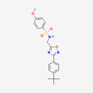 N-((3-(4-(tert-butyl)phenyl)-1,2,4-oxadiazol-5-yl)methyl)-4-methoxybenzenesulfonamide