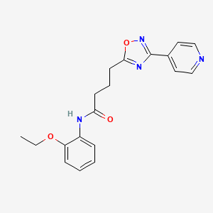 N-(2-ethoxyphenyl)-4-(3-(pyridin-4-yl)-1,2,4-oxadiazol-5-yl)butanamide