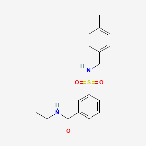 molecular formula C18H22N2O3S B7703156 N-ethyl-2-methyl-5-[(2-phenoxyphenyl)sulfamoyl]benzamide 