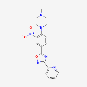 5-(4-(4-methylpiperazin-1-yl)-3-nitrophenyl)-3-(pyridin-2-yl)-1,2,4-oxadiazole