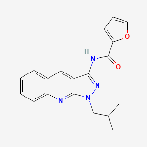 N-(1-isobutyl-1H-pyrazolo[3,4-b]quinolin-3-yl)furan-2-carboxamide