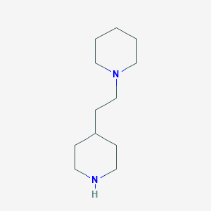 molecular formula C12H24N2 B077032 1-(2-(哌啶-4-基)乙基)哌啶 CAS No. 14759-09-2