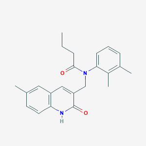 N-(2,3-dimethylphenyl)-N-((2-hydroxy-6-methylquinolin-3-yl)methyl)butyramide