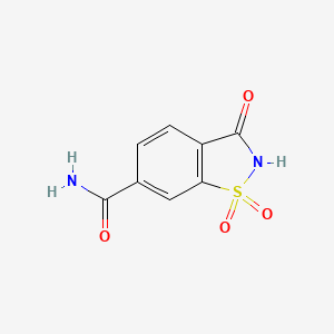 molecular formula C8H6N2O4S B7703238 1,1,3-Trioxo-1,2-benzothiazole-6-carboxamide CAS No. 1463482-66-7