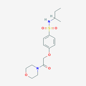 molecular formula C16H24N2O5S B7703241 4-[2-(azepan-1-yl)-2-oxoethoxy]-N-(butan-2-yl)benzene-1-sulfonamide 