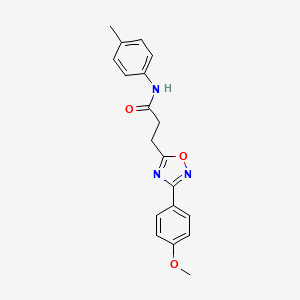 3-(3-(4-methoxyphenyl)-1,2,4-oxadiazol-5-yl)-N-(p-tolyl)propanamide