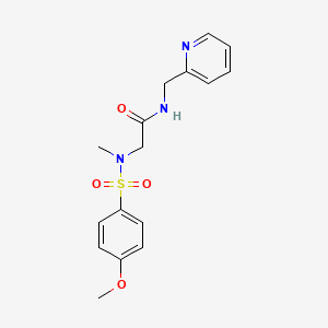 N-(2-ethyl-6-methylphenyl)-2-(N-methyl4-methoxybenzenesulfonamido)acetamide