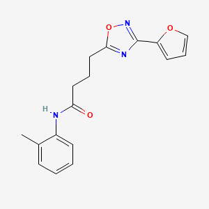 4-(3-(furan-2-yl)-1,2,4-oxadiazol-5-yl)-N-(o-tolyl)butanamide