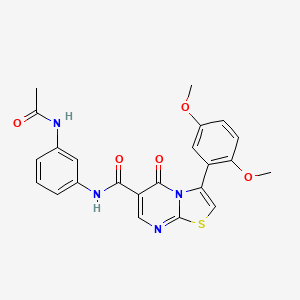 N-(3-chloro-4-methylphenyl)-3-(2,5-dimethoxyphenyl)-5-oxo-5H-[1,3]thiazolo[3,2-a]pyrimidine-6-carboxamide