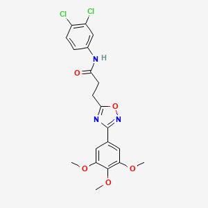 N-(3,4-dichlorophenyl)-3-(3-(3,4,5-trimethoxyphenyl)-1,2,4-oxadiazol-5-yl)propanamide