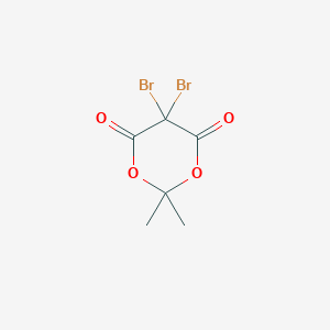 molecular formula C6H6Br2O4 B077035 5,5-二溴-2,2-二甲基-1,3-二氧六环-4,6-二酮 CAS No. 13958-16-2